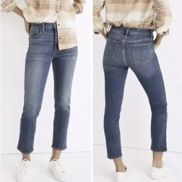 NEW Madewell Stovepipe Jeans in Dearham Wash, 24, NC348‎ - Picture 1 of 15